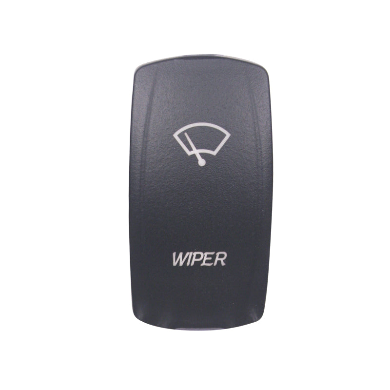 Laser Etched Water Resistant Rocker Switches - Red Illuminated
