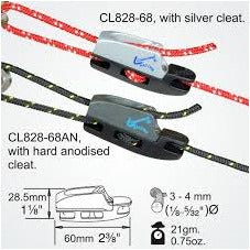 Clamcleat CL828-68 Aero cleat with CL268 Racing Micros