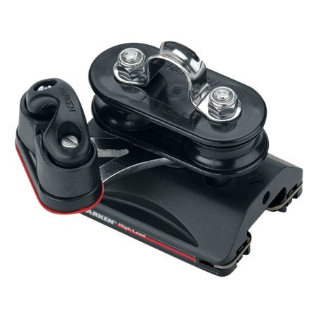 Harken22mm Car — Pivoting Sheaves, Cam Cleat