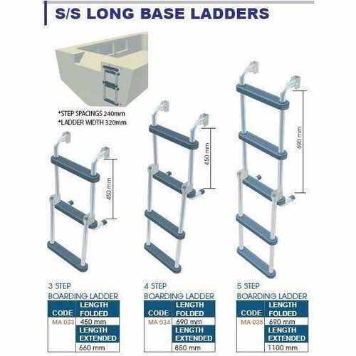 S/S Long Base Ladder - 3 Step