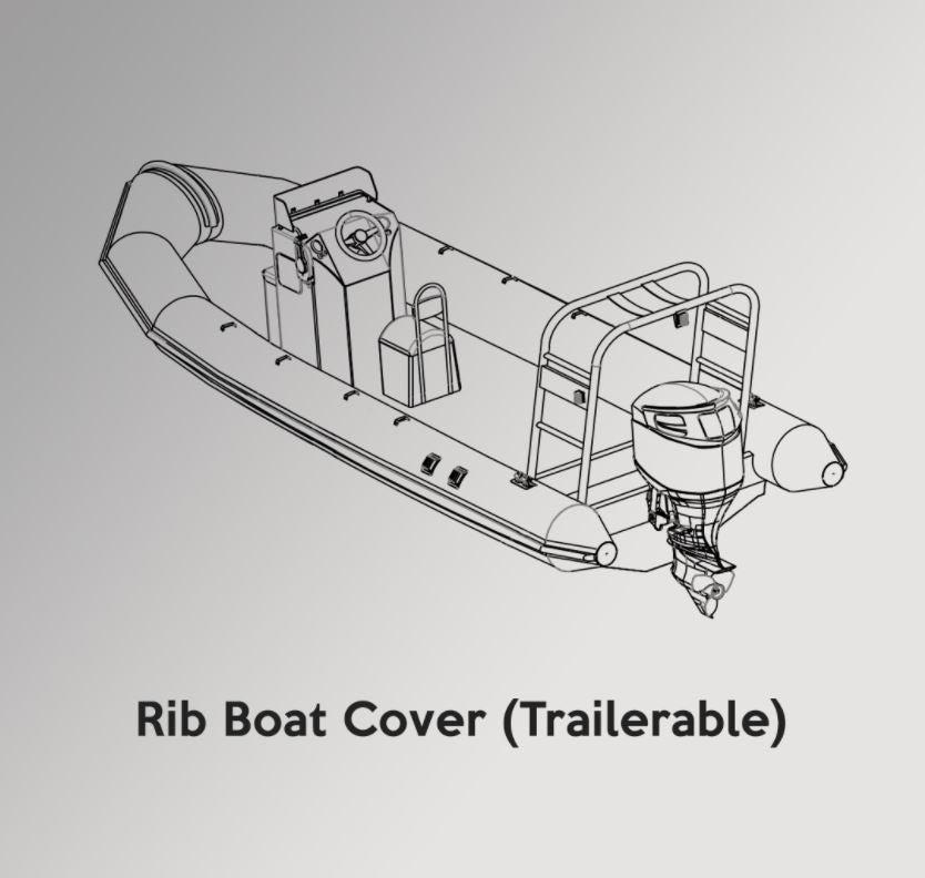 Oceansouth Rib Boat Cover (Trailerable)
