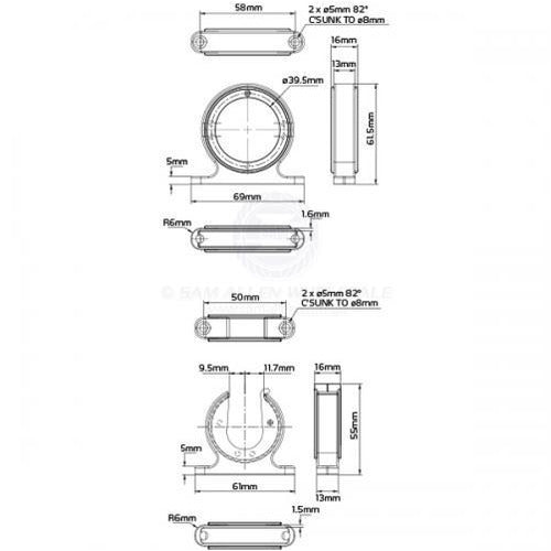 RELAXN ROD HOLDER HANGER - STAINLESS STEEL