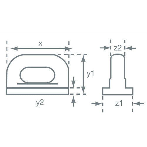 Allen 18mm x 35mm Nylon Track Slide