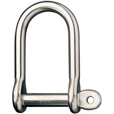 Ronstan RF641 Wide Dee Shackles Wide Dee 1/2" pin dia.