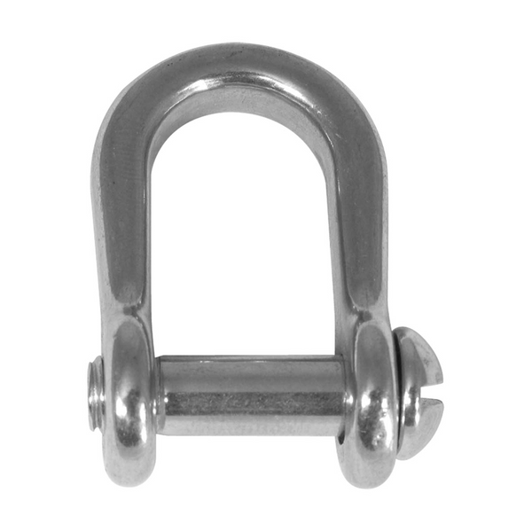 BLA Standard 'D' Shackles - Pressed Stainless Steel Slotted Pin