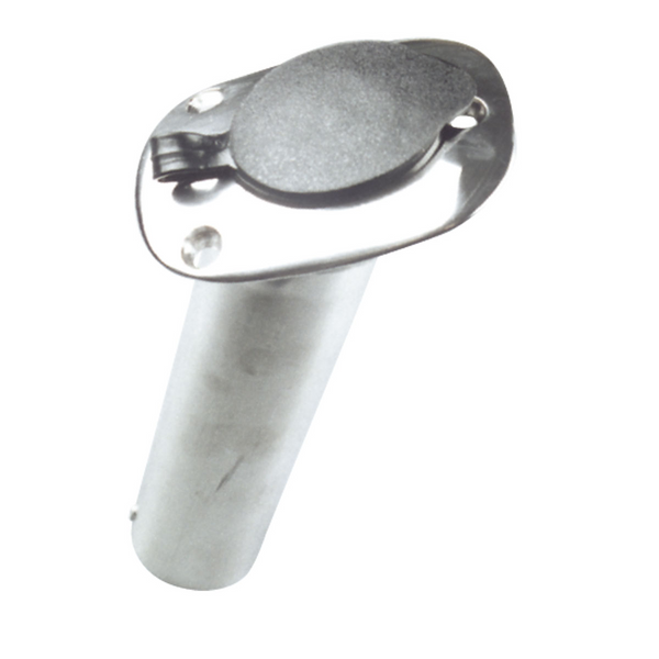 Flush Mount Rod Holder - Cast Stainless Steel With Cap
