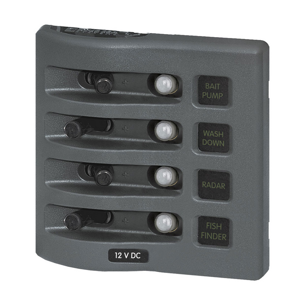 Blue Sea Systems WeatherDeck Switch Panel - Circuit Breaker