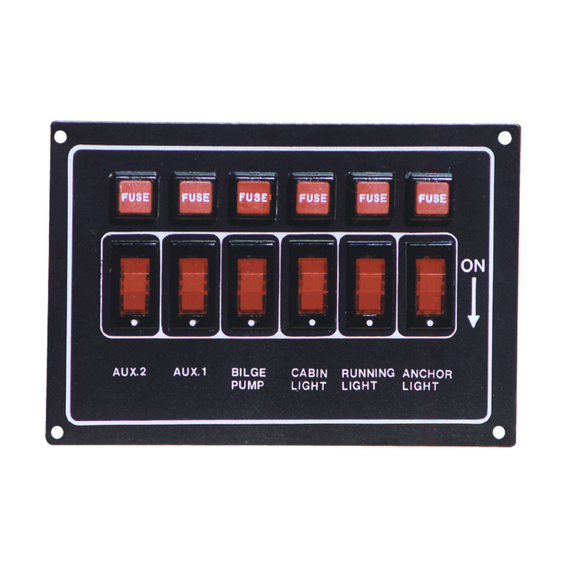 Marine Town® Switch Panel - Black Alloy