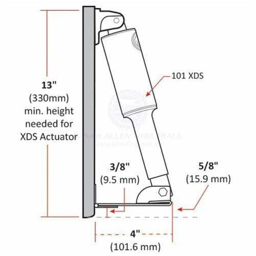 Lenco Trim Tab Kit - Limited Space (Electro Polished)