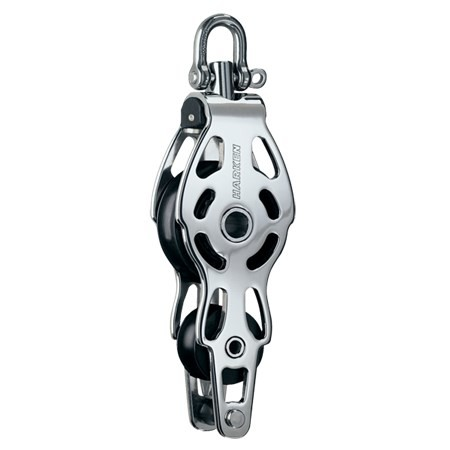 6081-75mm Stainless Steel Fiddle ESP Block - Swivel, Becket