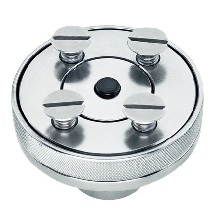 6107-5.3 T Stainless Steel Bolt-Down Deck Cup, Swivel Top