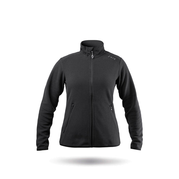 Womens Black Full Zip Fleece Jacket