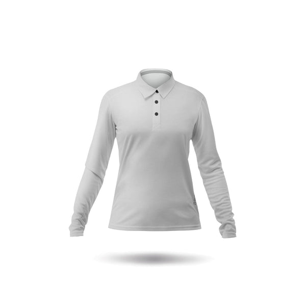 Womens ZhikDry LT Long Sleeve Polo - Ash