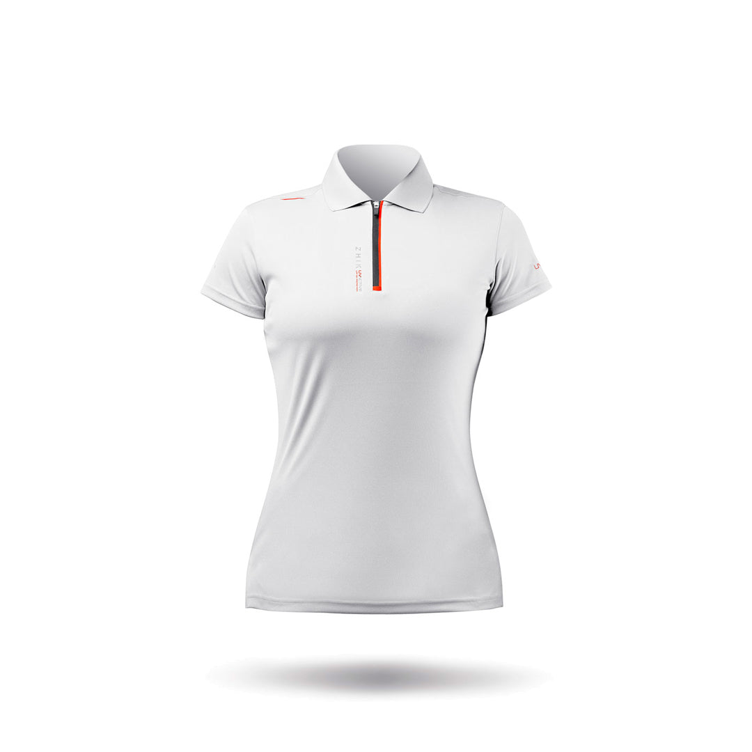 Womens UVActive Zip Sports Polo